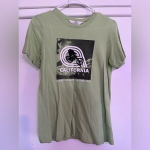 H&M Boys Green California Graphic T-Shirt